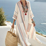 Robe Caftan "Isolde" – Esprit Côte d’Azur | Maya Deauville