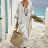 Robe Caftan "Colette" – Harmonie Pastel | Maya Deauville