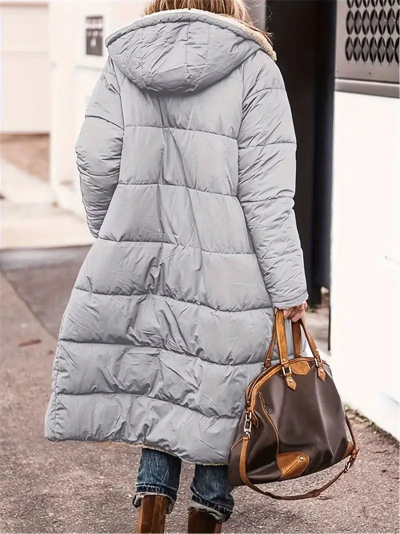 Delphine™ | Manteau Long Confortable 2-en-1 | Maya Deauville