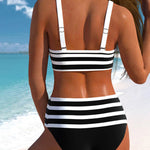 Lula® | Bikini rayé taille haute | Maya Deauville