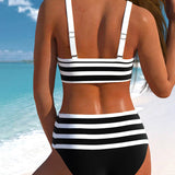 Lula® | Bikini rayé taille haute | Maya Deauville