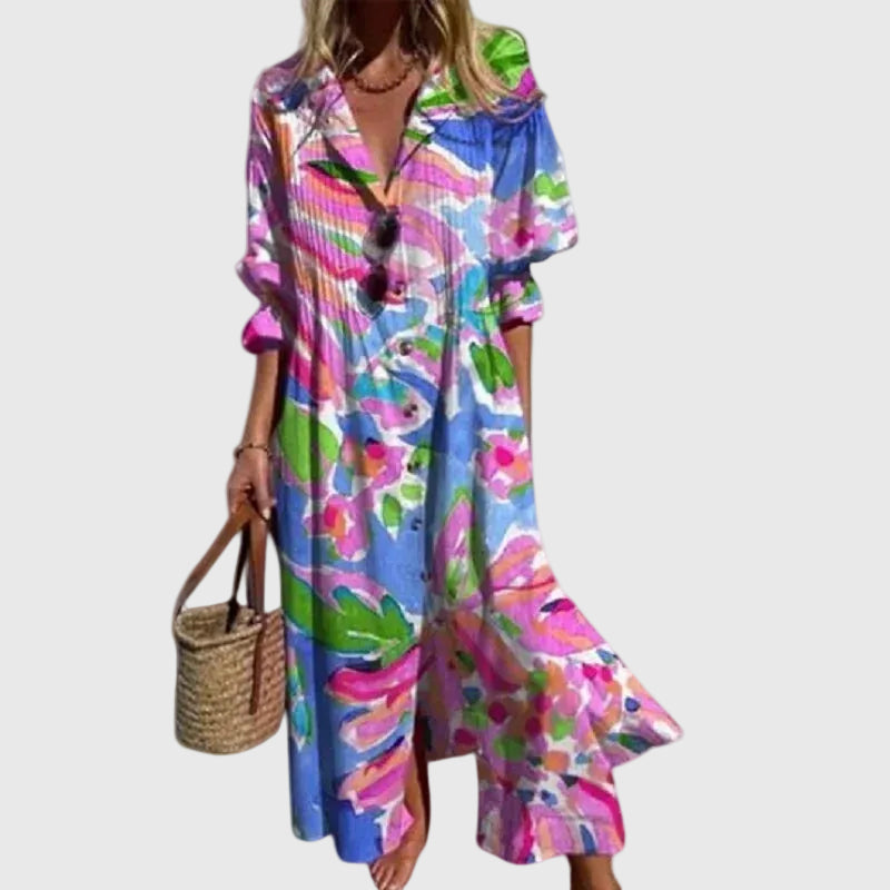 Zariah | Robe Maxi Bohémienne Élégante | Maya Deauville