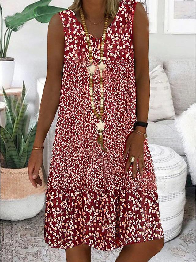 AYLA | Robe sans manches à col en v | Maya Deauville