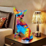 Lampe de table Chihuahua en résine