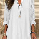 Léna™ | Chemise de plage en coton léger | Maya Deauville
