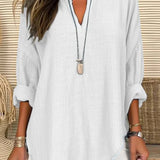 Léna™ | Chemise de plage en coton léger | Maya Deauville