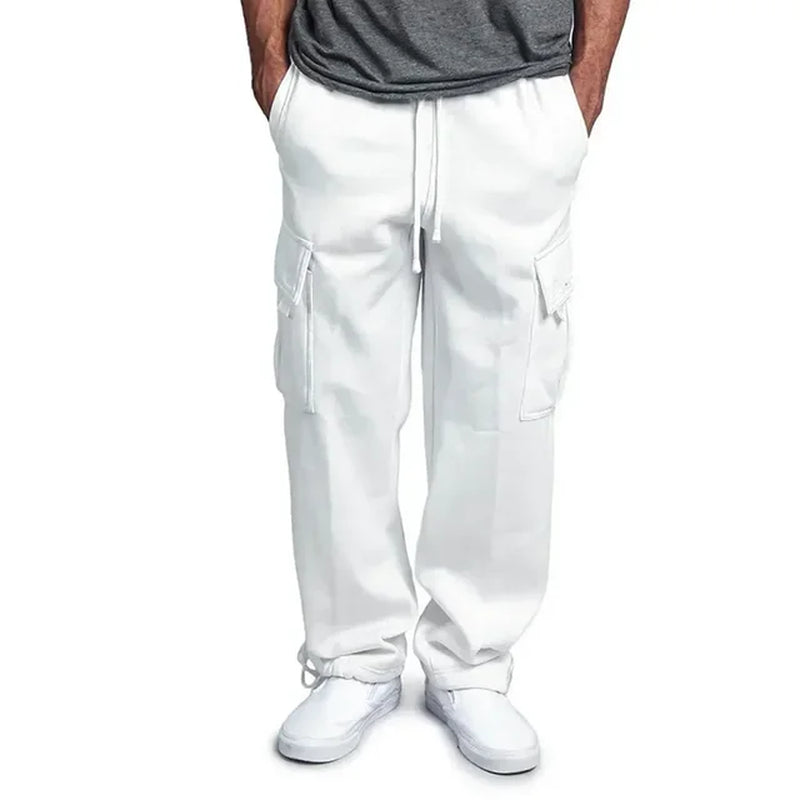 Kenia Blanco™ | Pantalon cargo en polaire pour homme | Maya Deauville