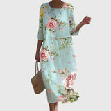 Hayley™ | Robe Maxi Florale Élégante | Maya Deauville