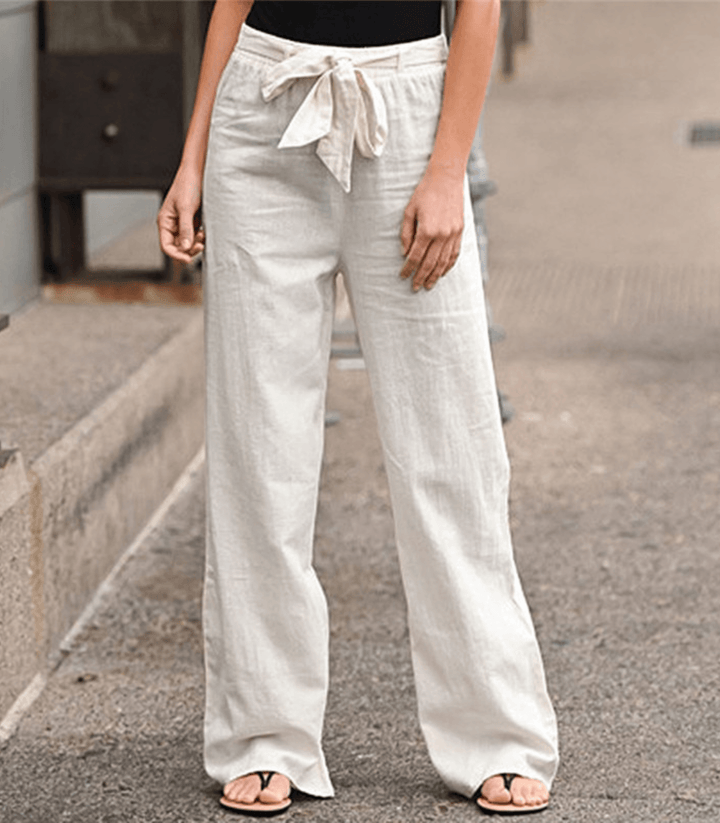 Joleen | Pantalon Détente Femme Avec Cordon Et taille élastique | Maya Deauville