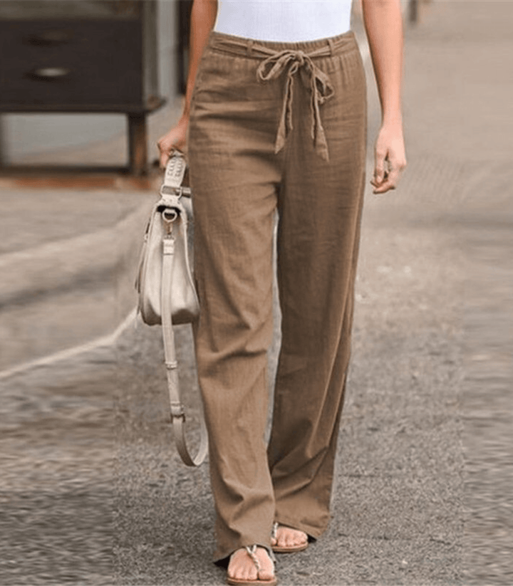 Joleen | Pantalon Détente Femme Avec Cordon Et taille élastique | Maya Deauville