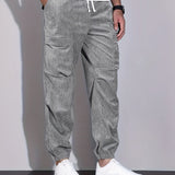 Rossi Roma™ | Pantalon cargo en velours côtelé | Maya Deauville