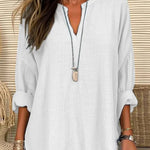 Léna™ | Chemise de plage en coton léger | Maya Deauville