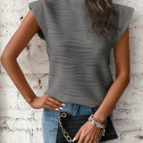 Eva™ | Élégante Blouse à Col Montant | Maya Deauville