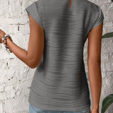 Eva™ | Élégante Blouse à Col Montant | Maya Deauville