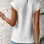 Eva™ | Élégante Blouse à Col Montant | Maya Deauville