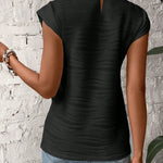 Eva™ | Élégante Blouse à Col Montant | Maya Deauville
