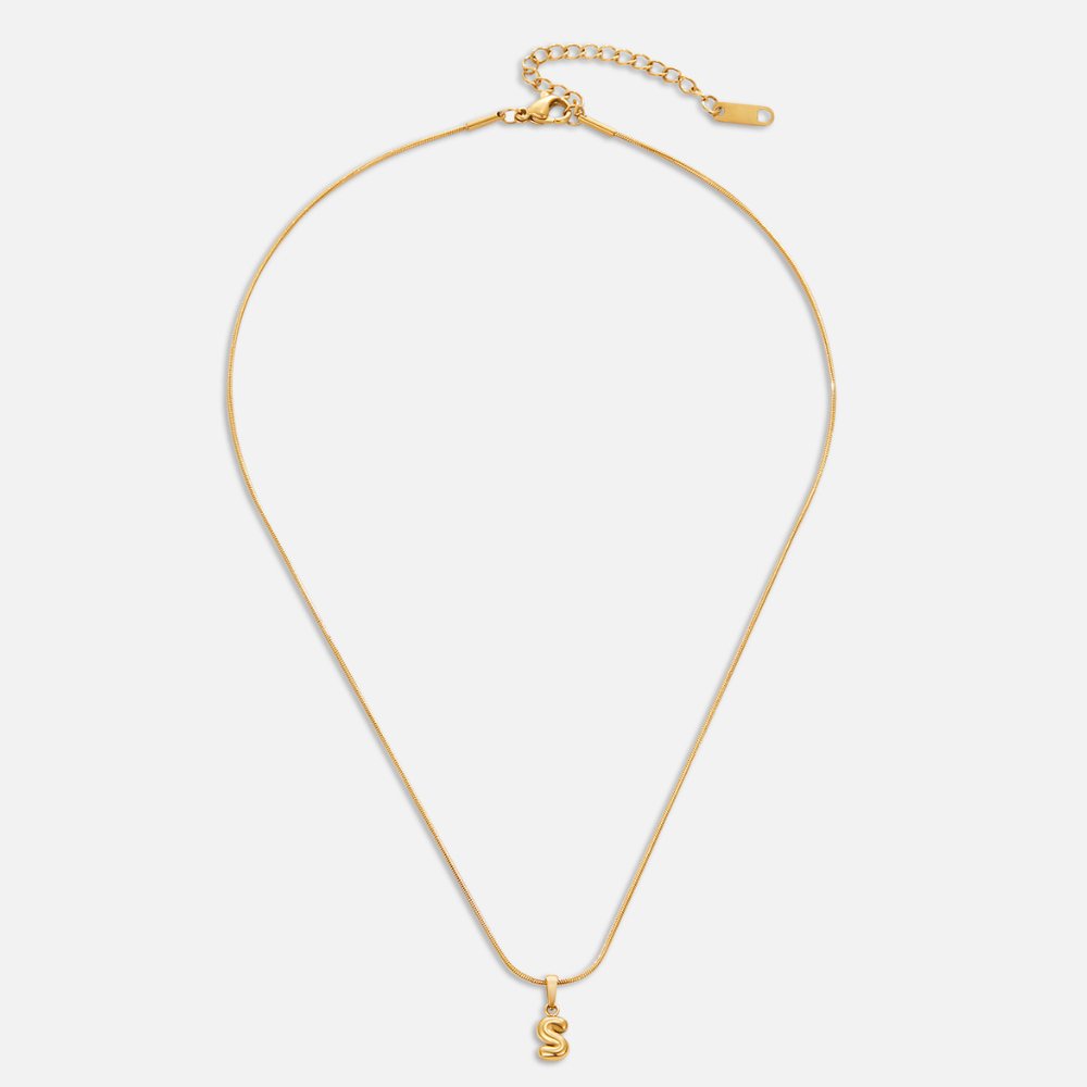 Collier Lettre Bubble Chic | Maya Deauville
