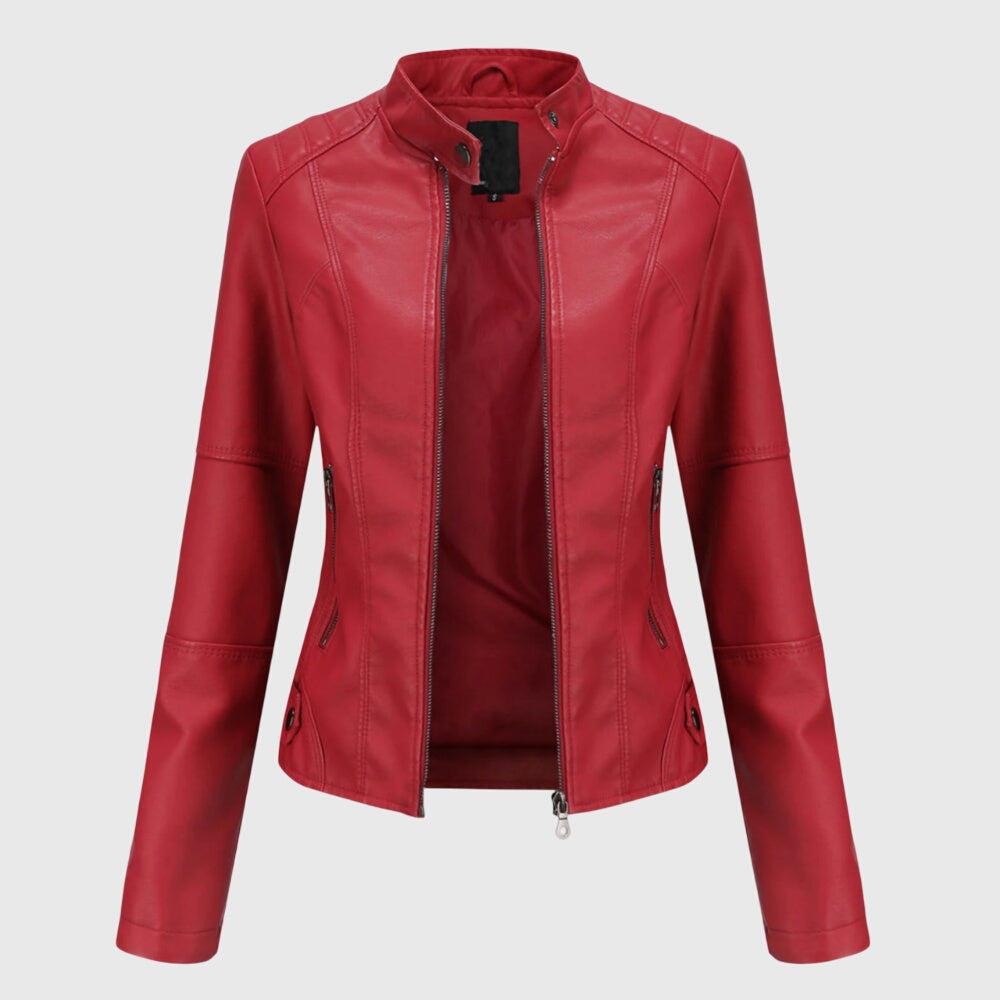 Giorgina™ | Veste en Cuir Élégante pour Femmes | Maya Deauville