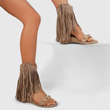 Eira | Sandales à Franges Chic | Maya Deauville