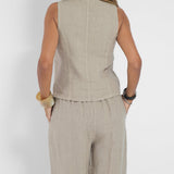 Aira | Ensemble Gilet Boutonné & Pantalon Large | Maya Deauville