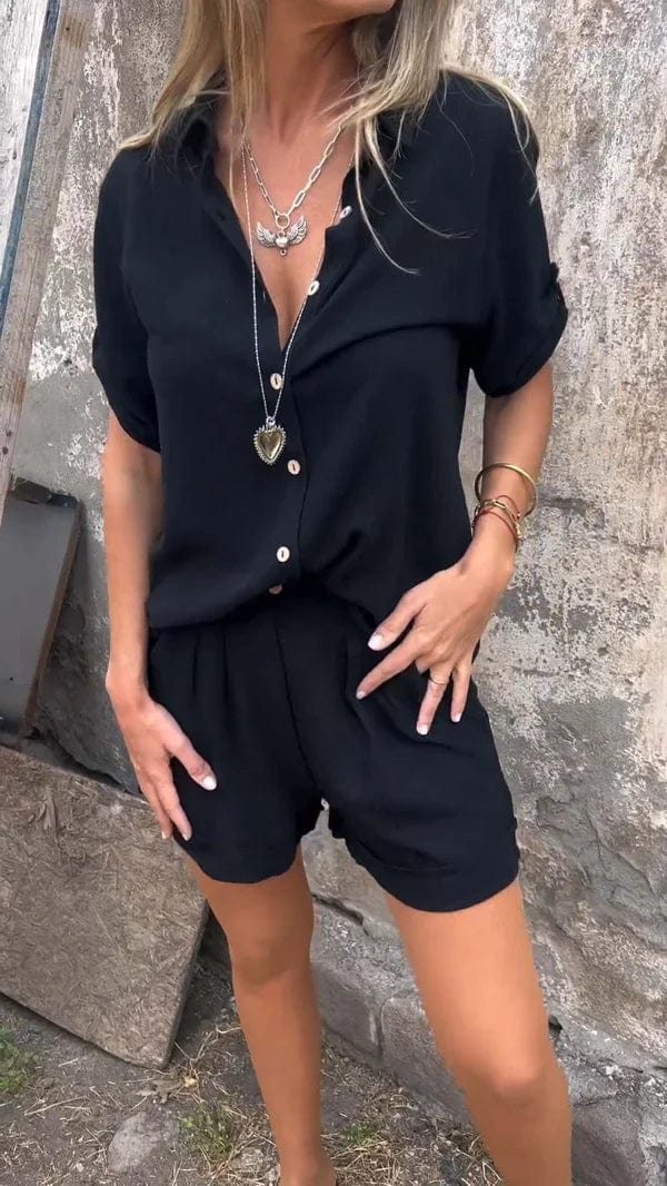Melda | Ensemble Boutonné Aéré | Maya Deauville