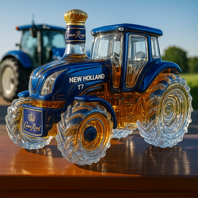 Carafe à whisky – Édition Tracteur bleu | Maya Deauville