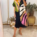 Rianna | Robe à Imprimé Abstrait | Maya Deauville