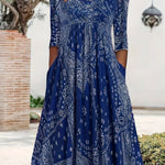 Elowen™ | Robe midi décontractée à manches longues | Maya Deauville