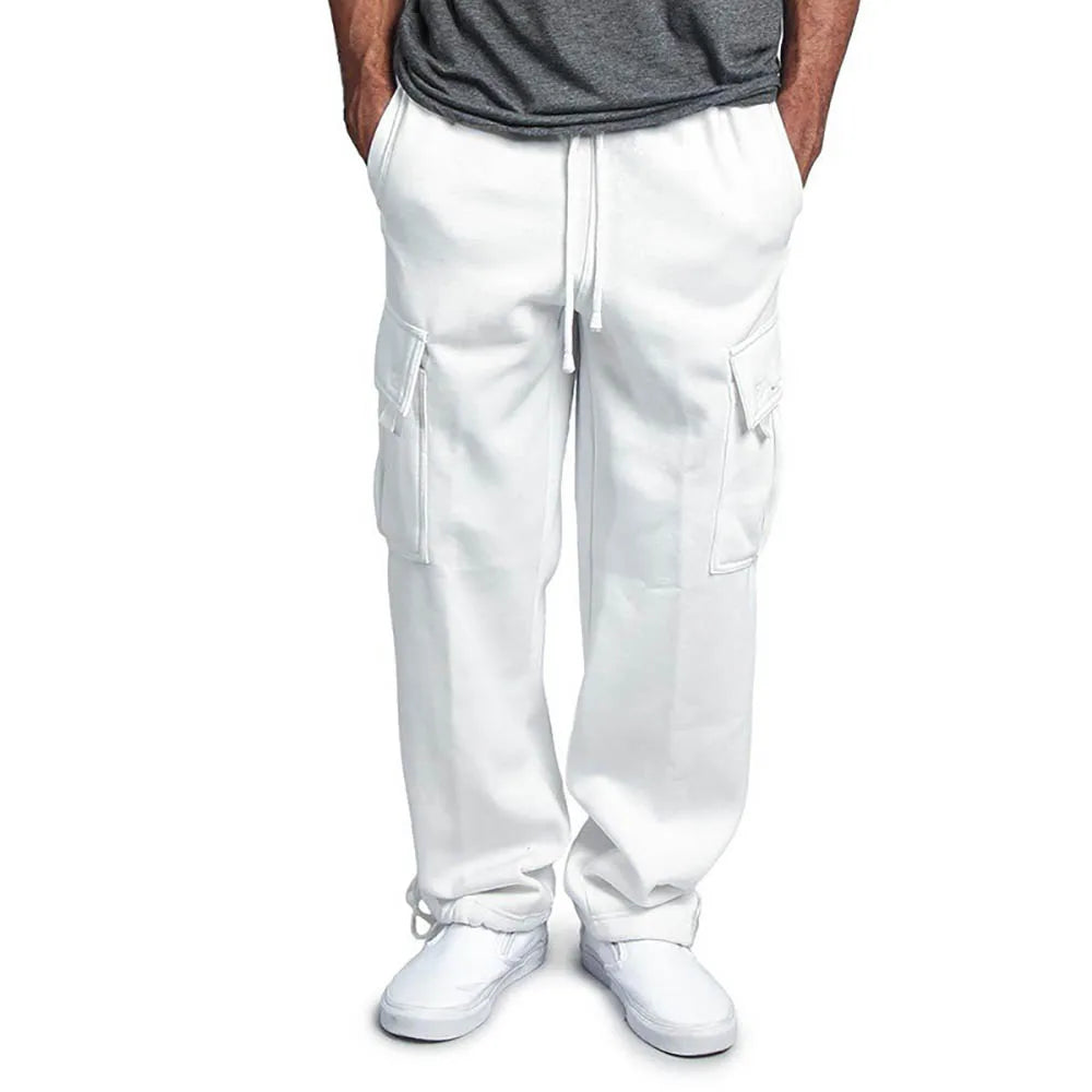 Kenia Blanco™ | Pantalon cargo en polaire pour homme | Maya Deauville