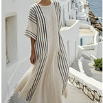 Robe Caftan "Ambre" – Éclat Estival | Maya Deauville
