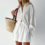 Elizabeth | Ensemble Chemise et Shorts Léger | Maya Deauville