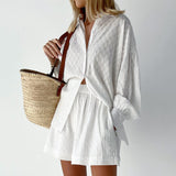 Elizabeth | Ensemble Chemise et Shorts Léger | Maya Deauville