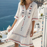 Tunique "Katarina" – Folklore Blanc | Maya Deauville