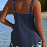 Lana® | Tankini rayée avec short de plage deux pièces | Maya Deauville