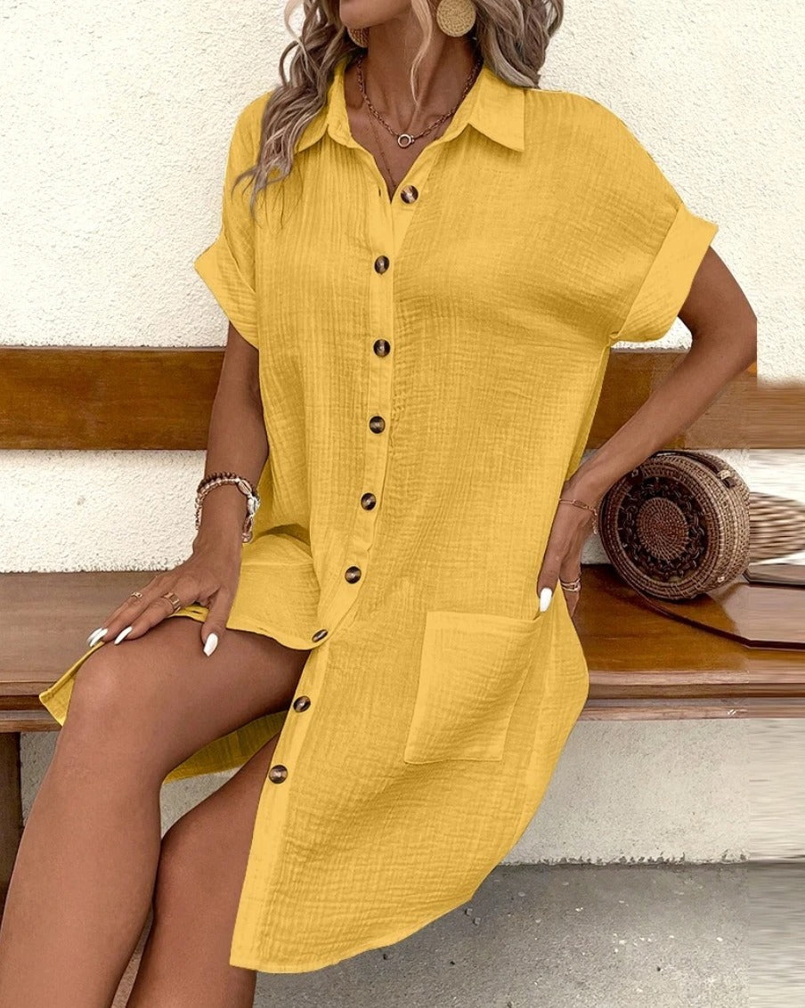 Dani™ | Robe d’Été Femme à Col en V | Maya Deauville