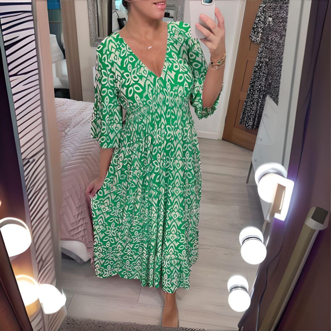 Lillia™ | Robe imprimée bohème | Maya Deauville