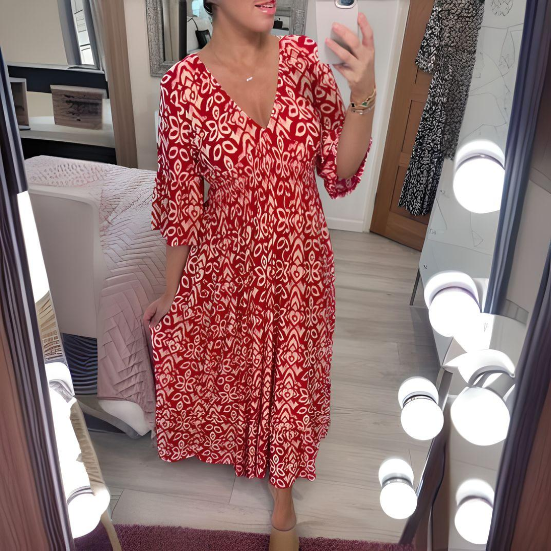 Lillia™ | Robe imprimée bohème | Maya Deauville