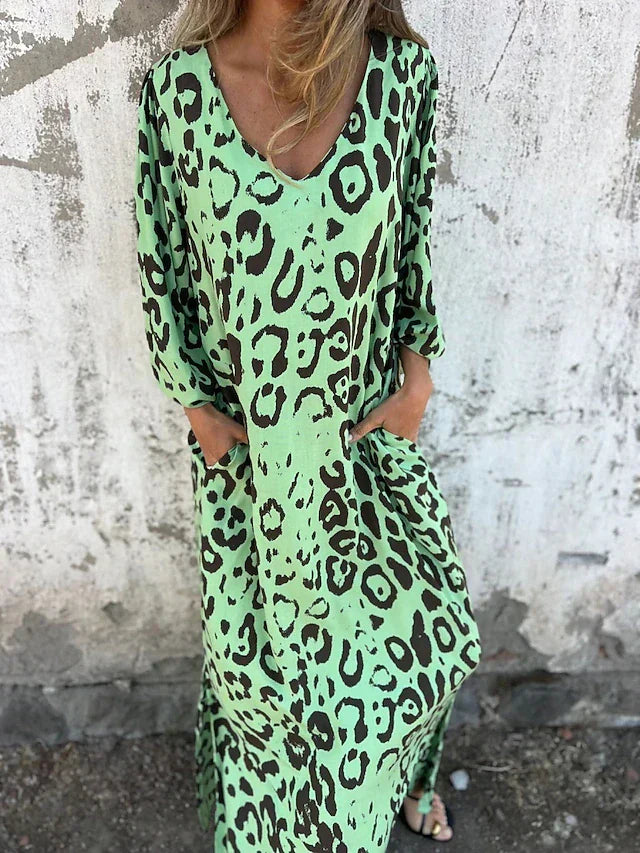Jessa | Robe Maxi Léopard | Maya Deauville
