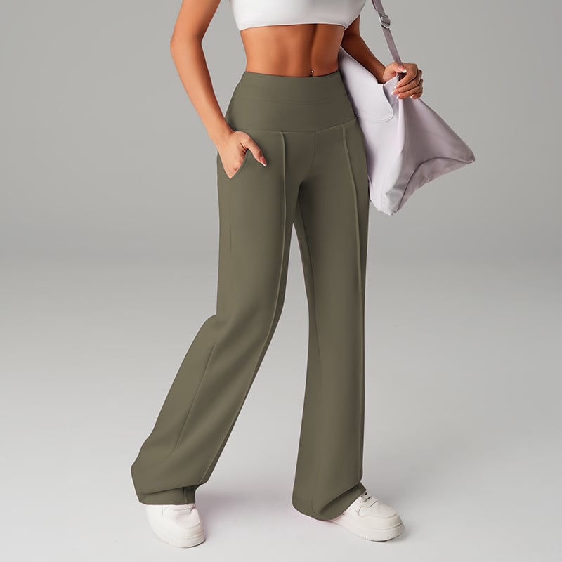 Florence™ — Pantalon large taille haute confortable | Maya Deauville