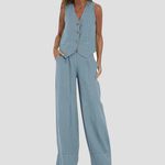 Aira | Ensemble Gilet Boutonné & Pantalon Large | Maya Deauville
