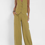 Aira | Ensemble Gilet Boutonné & Pantalon Large | Maya Deauville