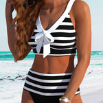 Lula® | Bikini rayé taille haute | Maya Deauville
