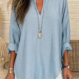 Léna™ | Chemise de plage en coton léger | Maya Deauville