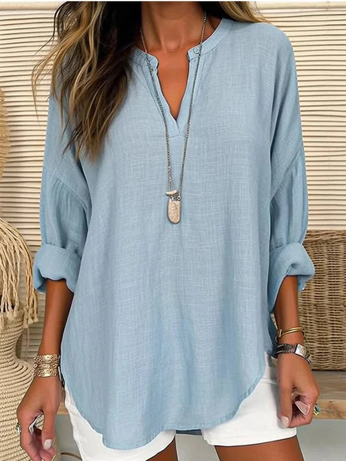 Léna™ | Chemise de plage en coton léger | Maya Deauville