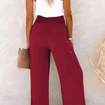 Riana™ | Pantalon taille haute coupe relax | Maya Deauville
