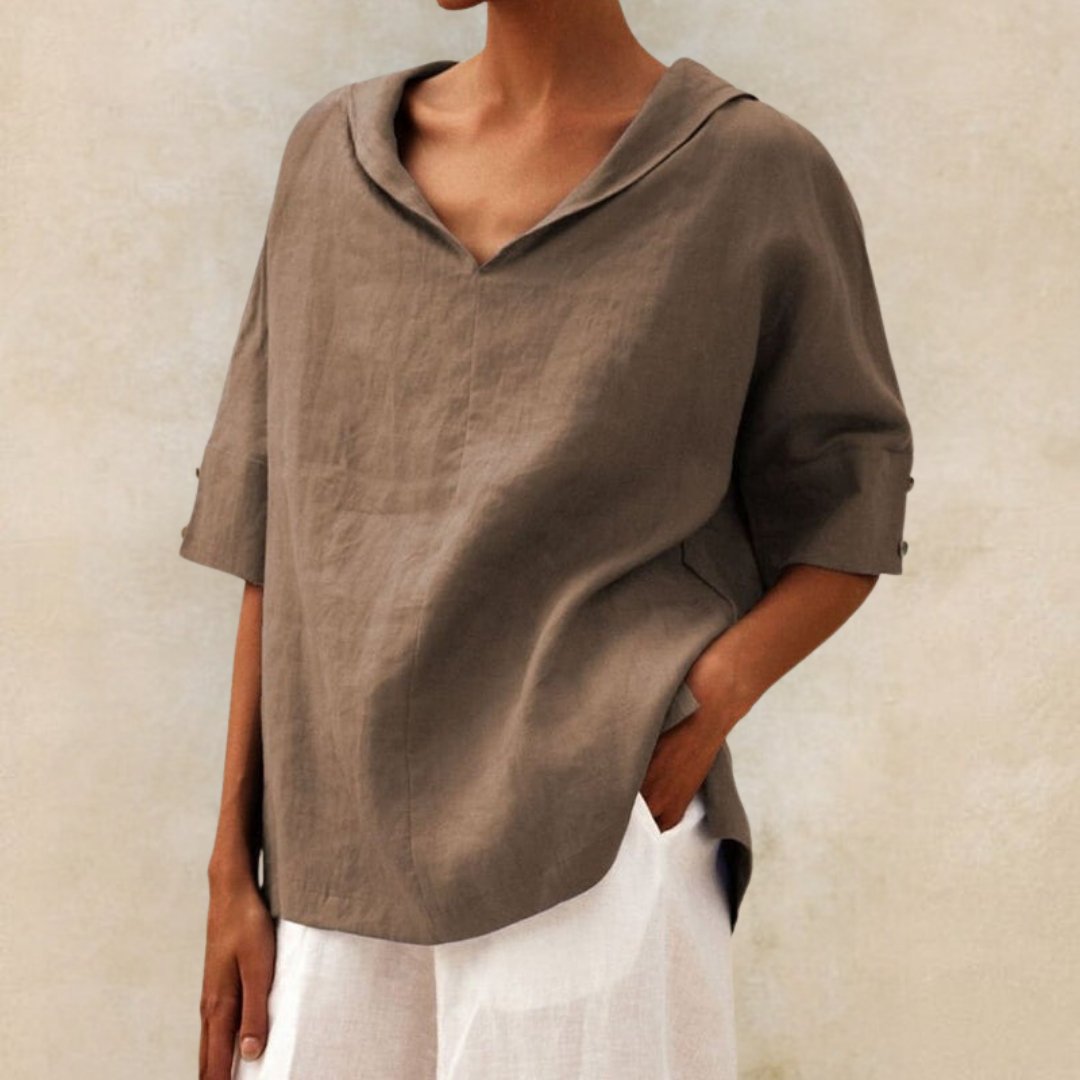 Florentine – Chemise élégante en lin pour l’été | Maya Deauville