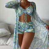 Luna® – Ensemble bikini 3 pièces avec imprimé | Maya Deauville