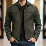 Omar™ | Veste minimaliste en daim | Maya Deauville