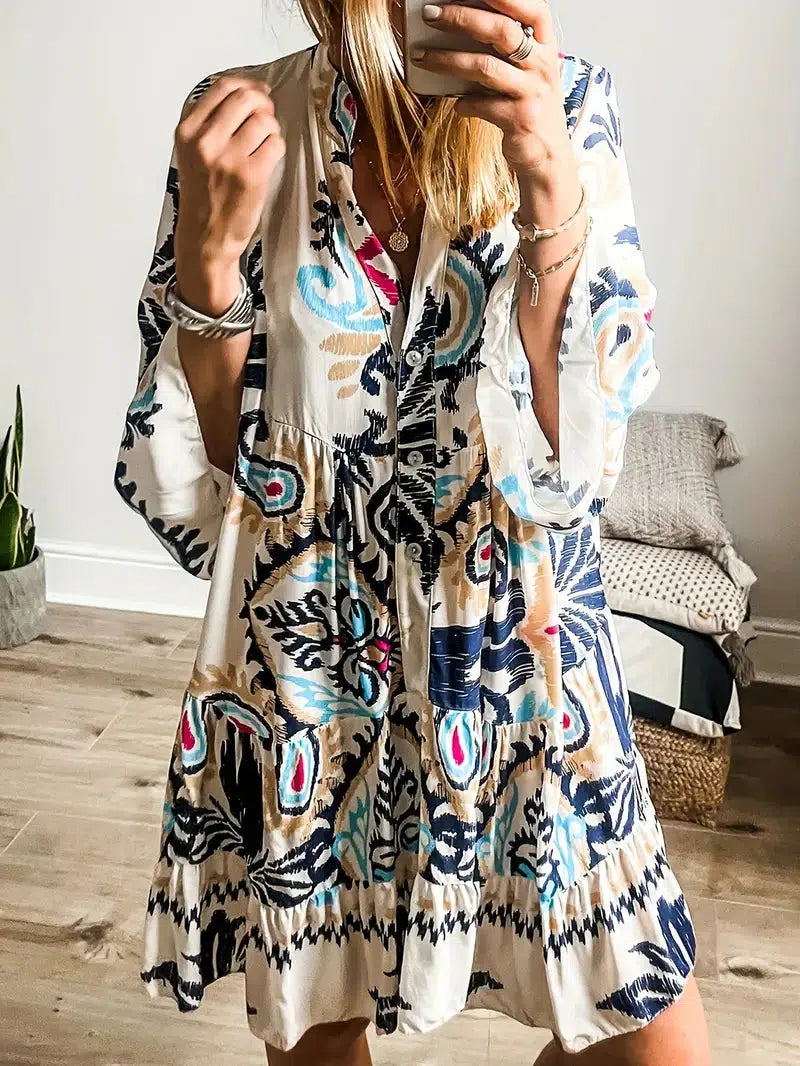 Veronique | Robe Tunique Bohémienne | Maya Deauville