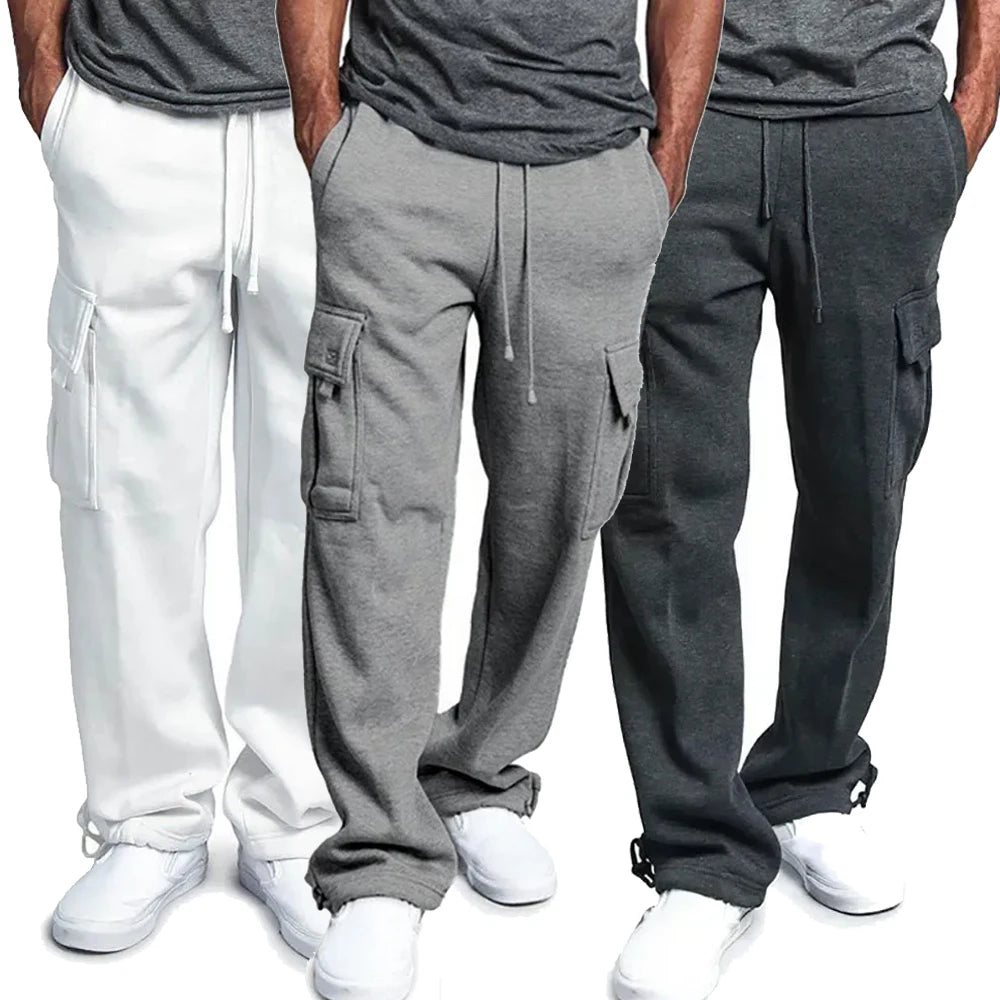 Kenia Blanco™ | Pantalon cargo en polaire pour homme | Maya Deauville